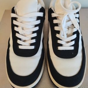 Chanel fabric low top size 35.5